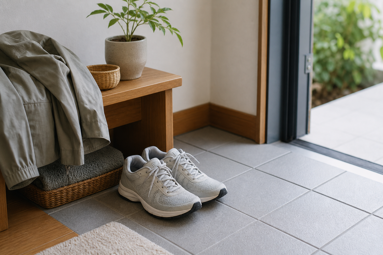 散歩用の靴を使う前に迷わない