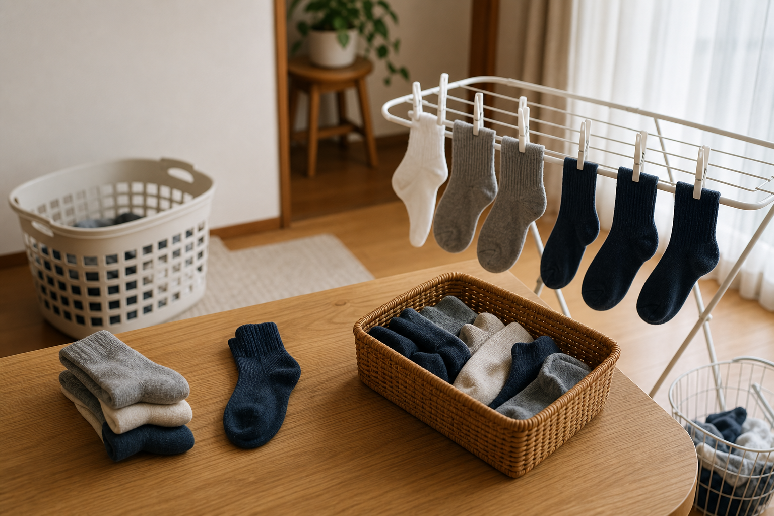靴下の片方迷子を減らす