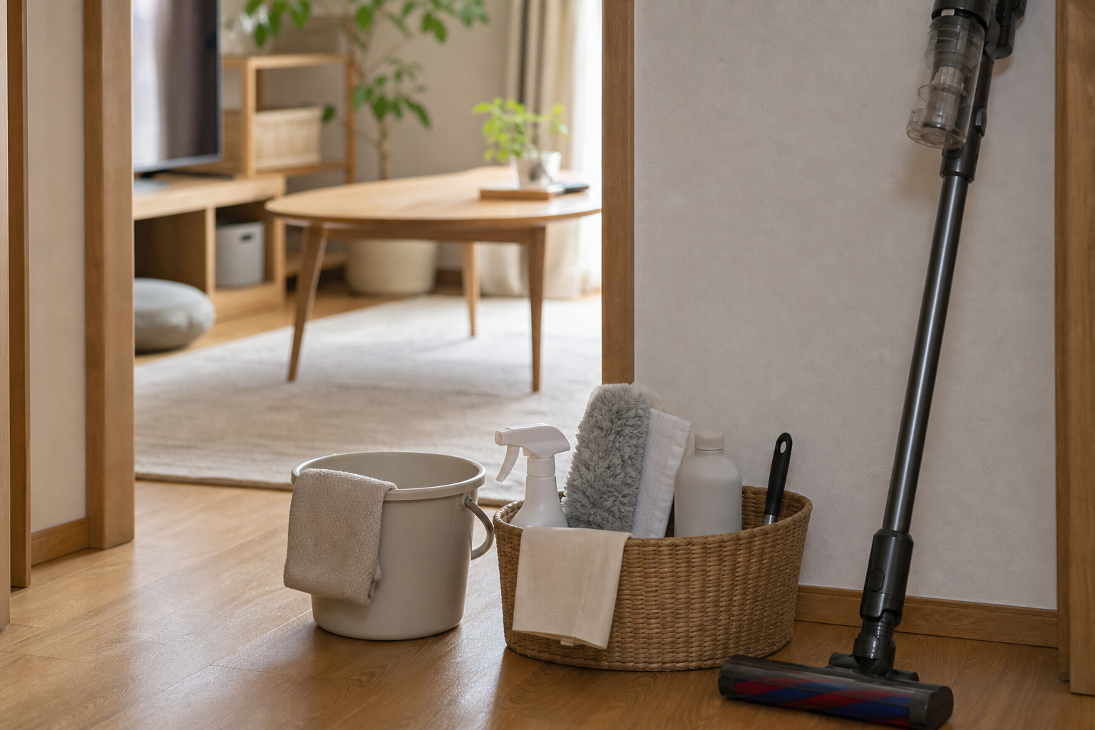 週末掃除を一部屋に絞る