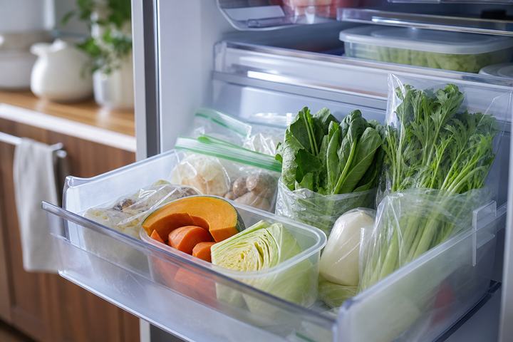 半端な野菜を冷蔵庫で見失わない