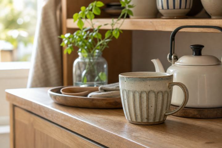 好きなカップを次に使う場所へ寄せる