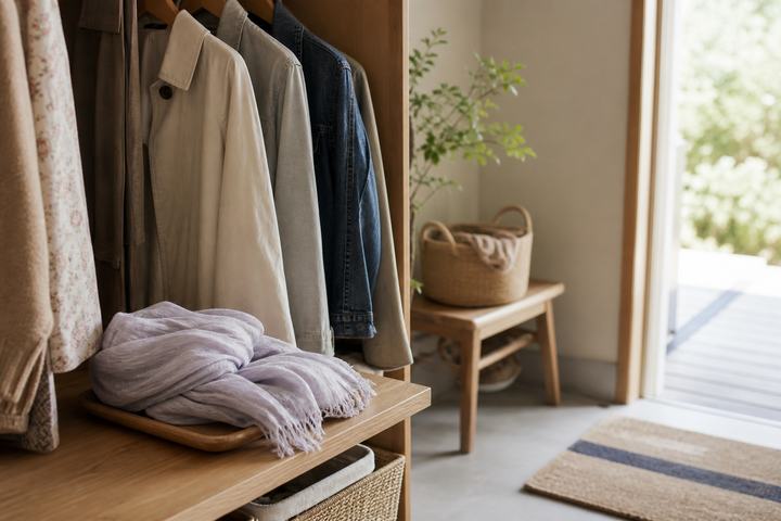 薄手ストールを朝に探さない