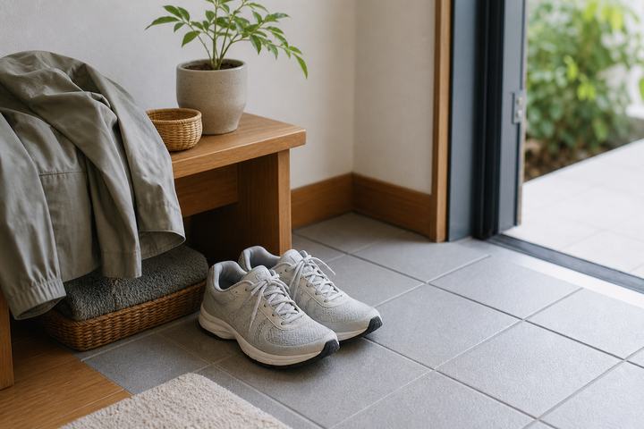 散歩用の靴を使う前に迷わない