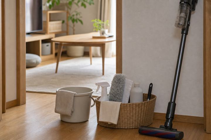 週末掃除を一部屋に絞る