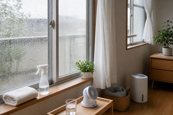 窓まわりの結露と換気